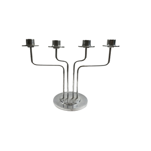 Candelabro de Metal con Acabado Antiguo de Aluminio Fundido, Portavelas de Alta Calidad para Mesa de Comedor, Decoración para Sala de Estar y Fiestas - Product Image 6