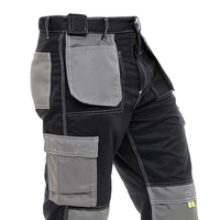 Pantalones de Trabajo de Seguridad Transpirables de Alta Visibilidad, Pantalones Multibolsillos Elásticos de Alta Calidad, Personalizados al por Mayor, Unisex PK