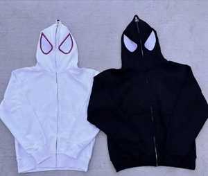 Sweat-shirt à capuche unisexe pour adolescents 100% coton, imprimé araignée, sweat-shirt en molleton pour enfants, pull à capuche pour garçons, coupe classique personnalisée avec poche - Product Image 1