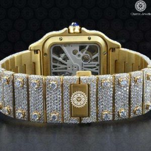 Montre de luxe pour homme Charm Jewells en acier inoxydable, cadran analogique 40 mm, verre cristal, chronographe mécanique, date automatique, étanche 10 bars - Product Image 2
