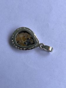 Natural Golden Rutile 925 <b>Silver</b> Luxury <b>Charm</b> Pendant for Anniversary - Product Image 3