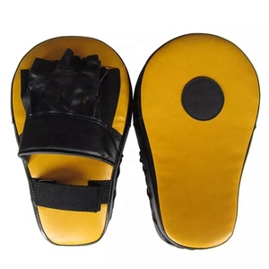 Bouclier de coup de pied en cuir haut de gamme pour enfants poitrine incurvée horizontale main saisir côté coup de pied cible boxe Muay équipement d'entraînement - Product Image 3