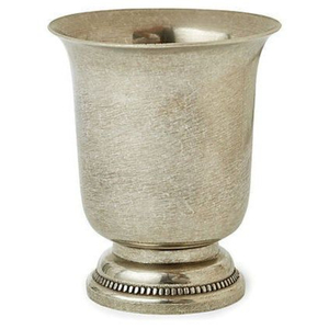Vaso Julep Plateado Hecho a Mano de Estilo Vintage, Elegante Diseño Metálico para Exhibición en Bar Doméstico o Decoración de Fiestas - Product Image 2