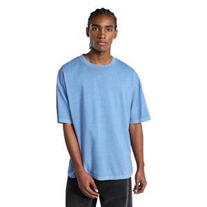 เสื้อยืดโอเวอร์ไซส์สีพื้น – เสื้อยืดคอกลมแบบดรอปไหล่ ดีไซน์สั่งทำได้ สวมใส่สบาย ระบายอากาศดี สไตล์ลำลอง คลาสสิก แฟชั่น - Product Image 5
