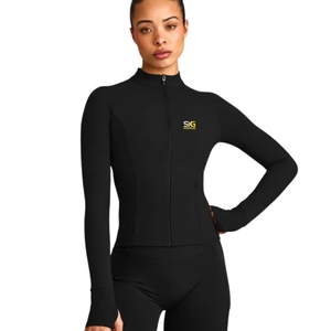 Women's <b>Reflective</b> Logo <b>Jacket</b> Custom Lightweight Full Zip Sportswear <b>Jacket</b> Breathable Athletic Training <b>Running</b> Fitness - Product Image 1