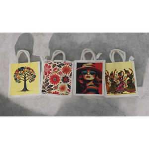 Bolsa de Lona de Algodón Estampada - Duradera, Ligera, Plegable, Ecológica, de un Solo Nivel, con Capacidad de 4-5L para Almacenamiento en Armarios de Dormitorio - Product Image 1