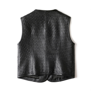 Chaleco de Piel Auténtica para Mujer a Precio Razonable, Resistente al Viento, de Alta Calidad, Personalizable, Informal, de Punto, a la Moda - Product Image 4