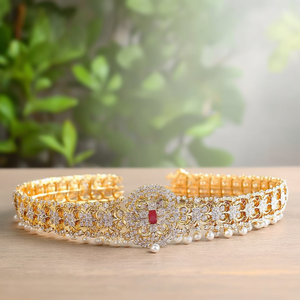 American Diamond Alloy Hip Belt Fashion Jewelry Set - Product Image 3