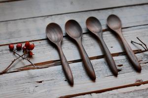 Cuillère à thé en bois naturel réutilisable, cuillère à café, à thé, à sucre, légère, accessoire de cuisine écologique - Product Image 3