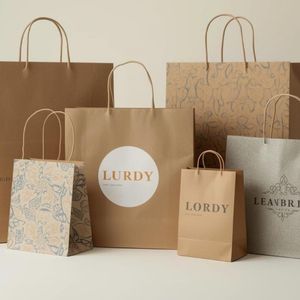 Sacs en papier de style textile fiables pour usage quotidien, sacs de courses, réduction sur les quantités en gros, services de conception personnalisée disponibles pour les marques - Product Image 1