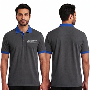 Polo brodé avec logo personnalisé, bleu marine, uniforme d'entreprise, t-shirt polo en piqué polyester pour hommes, vente en gros en Australie - Product Image 6