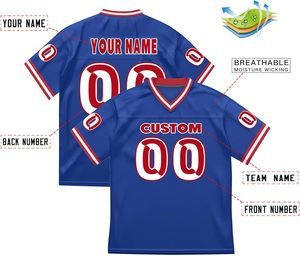 ผู้จัดจำหน่ายเสื้ออเมริกันฟุตบอลแบบขายส่ง ผ้าโพลีเอสเตอร์ตาข่าย พิมพ์ลายแบบซับลิเมชั่น ทนทาน แห้งเร็ว รับผลิตตามแบบที่ต้องการ พร้อมบริการ OEM ODM สำหรับทีมกีฬา - Product Image 4