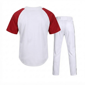 Pantalon de baseball blanc pour homme, coupe classique, sérigraphie, 100 % polyester, taille élastique, séchage rapide, logo frontal, court - Product Image 2