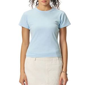 Nueva Camiseta Básica de Algodón para Hombre y Mujer, Estilo Casual, Oversize, Unisex, con Estampado de Letras, Estilo Escolar/Universitario - Product Image 3