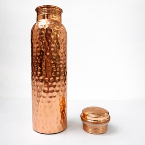 Factory Offer Handcrafted Pure Copper <b>Water</b> <b>Bottle</b> Leak-Proof Metal Sports <b>Bottle</b> Reusable sports <b>bottle</b> - Product Image 1