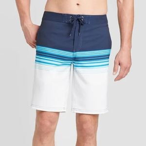 <b>Mens</b> Beach Shorts Quick Dry Surf Shorts Classic Fabric Board Shorts Summer Swim <b>Trunks</b> Custom Logo Casual Beachwear Shorts - Product Image 1
