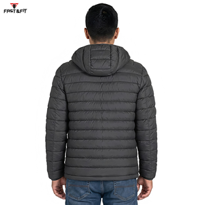 High Quality Lightweight Eco-Friendly <b>Puffer</b> <b>Jacket</b> Winter Stand Collar Zipper Closure Front Logo Hooded <b>Cheap</b> Price for Sale - Product Image 4
