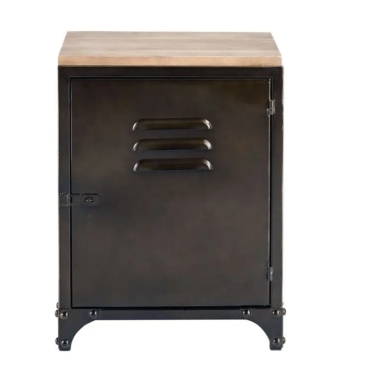 Mini armoire de rangement de chevet avec dessus en bois massif salon canapé Table d'appoint table de chevet produit en vrac