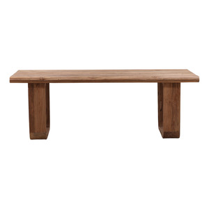 Mesa de Comedor Rectangular de Madera de Teca Reciclada, Estilo Industrial Vintage, con Patas Plegables en Forma de U, para Hogar, Cocina o Restaurante - Product Image 2