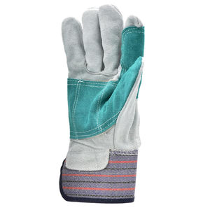 Guantes de soldadura de palma completa de cuero de vaca, guantes de trabajo de cuero de nuevo estilo, precio mayorista, seguridad en el trabajo. - Product Image 3