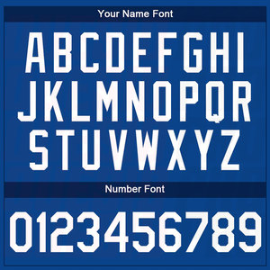 Professional Custom Baseball Jersey Team Silk <b>Screen</b> Printing Customised Logo Printing OEM Royal White Authentic Baseball Jersey - Product Image 4