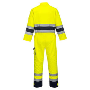 Overol de Trabajo Reflectante de Alta Visibilidad para Hombre, Ropa de Trabajo Industrial de Poliéster, Modelo HI-5832 de Halex International - Product Image 3