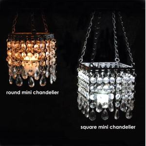 Silver Crystal Beaded <b>Hanging</b> <b>Tealight</b> Candle <b>Holder</b> for Christmas Tree Decor & Wedding Votive <b>Holder</b> - Product Image 5