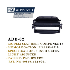 Ajustador de Cinturón de Seguridad Ultraligero de 3 Pulgadas con Logotipo Personalizado, ADB 02, Herraje para Arnés de Carreras, 133g, Acero S50C, Hecho en Taiwán, Marca Privada - Product Image 4