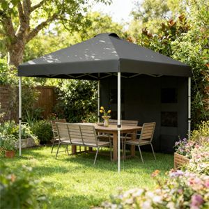 Pergola Parasole Pop-Up Grigio Scuro, Tenda Portatile e Pratica - Product Image 1