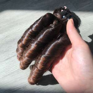 Extensions de cheveux vierges alignés sur les cuticules de haute qualité Les vendeurs de paquets de gros fournissent des vagues droites soyeuses et crépues douces au toucher - Product Image 6