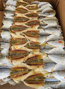 Poisson séché à rayures jaunes, poisson séché entier salé traditionnel, fruits de mer séchés du Vietnam, poisson séché à rayures jaunes, collation saine à base de fruits de mer - Product Image 5