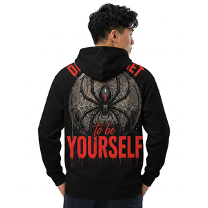 High Quality 320 GSM Polyester/Cotton Blend Knitted Printed Thick Blank Plain Heavyweight Oversized <b>Hoodie</b> No <b>String</b> Unisex - Product Image 1