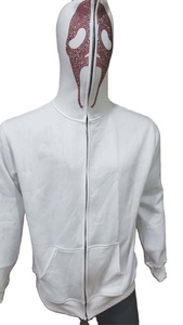 Logo personnalisé Hommes Zipper Sweat À Capuche Mode Casual Hip Hop Sports Full Face Zip Hoodies Tops Full Zip up Hoodies 100% Coton Polaire - Product Image 6