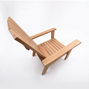 Silla Adirondack Moderna Catalina Harbor, Madera de Teca de Alta Calidad, Ecológica, Duradera, Aspecto Natural sin Acabado, para Comedor o Parque - Product Image 4