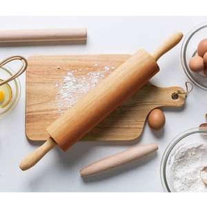 Rodillo de Masa de Madera de Arce de Calidad Gourmet, Rodillo de Masa de Madera Lisa para Roti, Pizza, Repostería, Rodillo de Cocina Duradero - Product Image 5