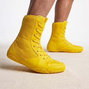 Dumela Adult Customizable Boxing <b>Boots</b> Leather <b>High</b> <b>Top</b> Training Shoes Eco-Friendly Breathable Comfortable Durable - Product Image 5