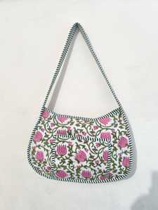 Bolsos Bandolera de Tela Hermosos Hechos a Medida, con Estampado Floral, Correa de Algodón, Cierre de Cremallera, Bolsos de Moda para Mujer - Product Image 4