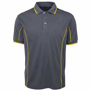 Camisetas Polo de Golf de Manga Corta para Hombre 2023, con 3 Botones, Cuello en Contraste de Poliéster/Malla, para Personal de Oficina - Product Image 1