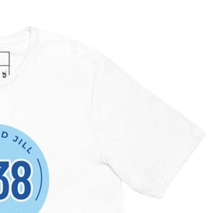 Camiseta Unisex Azul con Gráficos Blancos, Cuello Redondo, Algodón Suave, Manga Corta, Informal, para Uso Diario, Moda Urbana - Product Image 5
