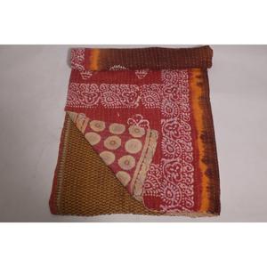 Colcha Kantha Gudri Hecha a Mano en India, Reversible, de Algodón, Estilo Vintage, para Sofá y Cama - Product Image 5