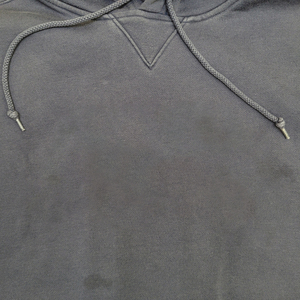 Sweat-shirt à capuche gris surdimensionné pour homme, manches régulières, couleur unie, en molleton, décontracté, pour l'automne, fabriqué sur mesure par Twin City - Product Image 5