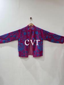 Velvet Suzani Eco-Friendly Winter Boho Handmade Embroidered Women's Luxury <b>Coat</b> for Party Wear Boho Chic Outerwear Suzani Jacket - Product Image 2