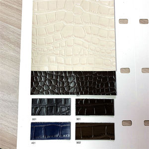 Cuero Sintético de PU con Relieve de Piel de Cocodrilo para Decoración de Asientos de Auto, Bolsos de Hombro y Carteras, en Oferta - Product Image 1