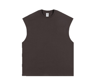 Débardeur personnalisé pour homme, grande taille, 100% coton, pour la gym, la course à pied, broderie, impression sérigraphique, sans manches - Product Image 6