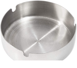 International Stainless Steel Classic Design Cigarette <b>Ashtray</b> (2 Pack)-Multi-Use Customizable for Home & <b>Car</b> - Product Image 3