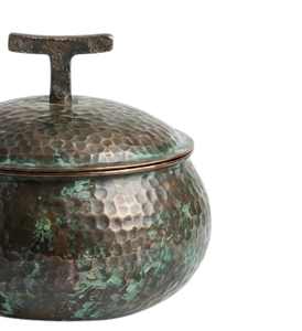 ชุดอาหารค่ำสไตล์วินเทจ ทำจากโลหะตีลาย สำหรับใช้ในครัวเรือน ชามโลหะ - Product Image 5