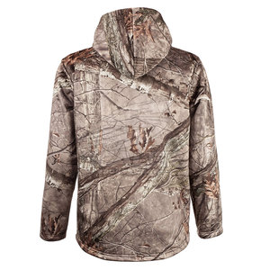 Chaqueta de Caza de Invierno de Lona Suave para Hombre, con Capucha, Cierre Completo, Múltiples Bolsillos, Tela Elástica para Actividades al Aire Libre - Product Image 2