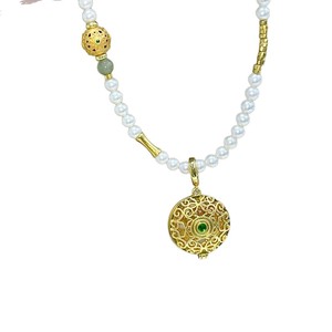 Collar de Perlas de Alta Gama para Mujer, Estilo Antiguo, Nuevo Estilo Chino, Colgante Hueco con Múltiples Detalles, Accesorios para Hanfu - Product Image 5