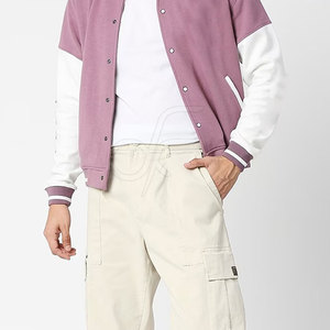 Chaqueta Varsity Elegante, Combinación de Estilo Universitario Moderno, Prenda Cálida y Cómoda para Combinar en Capas, Esencial para un Look Urbano - Product Image 5