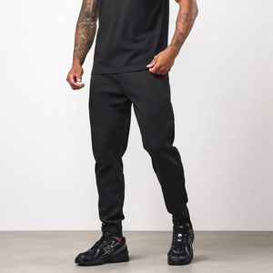 Bulk Custom Men's Sporty Sweatpants Jogger Pants Anti-Wrinkle Anti-Pilling Slim Fit Plain Dyed Color Blocking <b>Stretchy</b> <b>Trousers</b> - Product Image 1